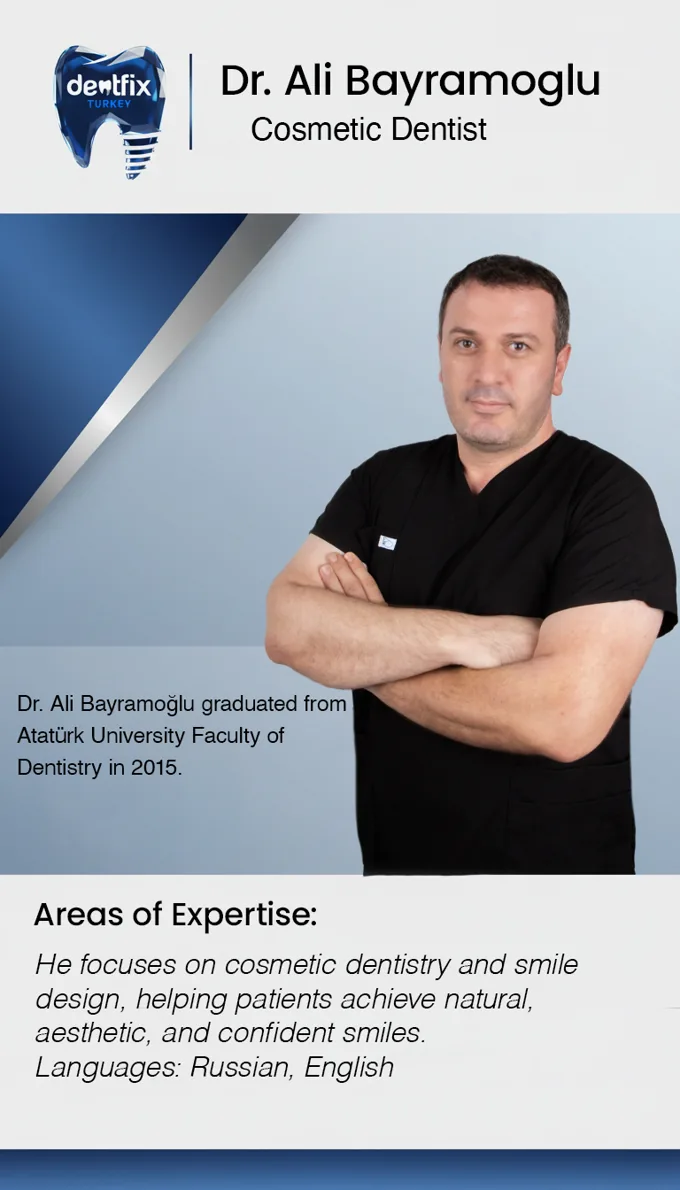 Dr. Ali Bayramoğlu — Cosmetic Dentist at Dentfix Istanbul